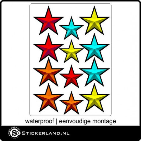 Stickerset Fullcolor sterren I