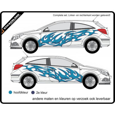 Complete stripingkit Deco2-002 (vanaf 150cm)