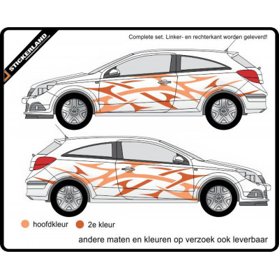 Complete stripingkit Deco2-011 (vanaf 150cm)