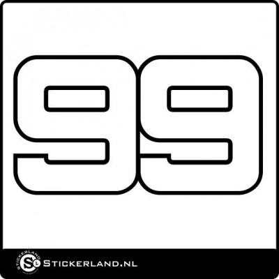 Nummer sticker type 3