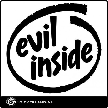 Evil Inside sticker