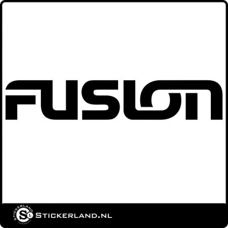 Fusion logo sticker