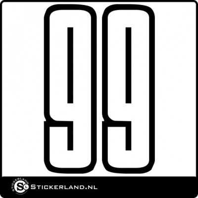 Nummer sticker type 7