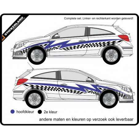 Race vlaggen striping sets 