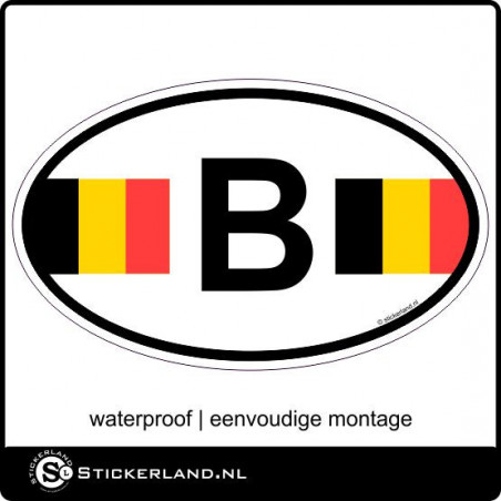 Belgische provincie stickers 