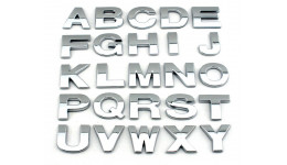 3D Chromen Letters