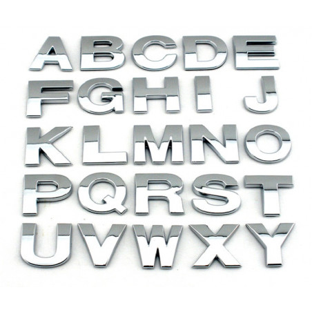 3D Chromen Letters