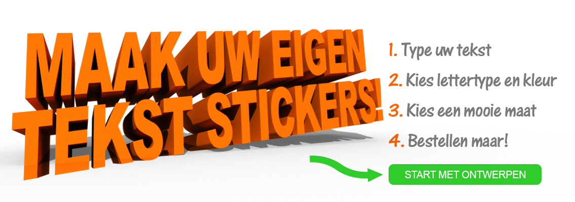 Maak uw eigen tekst stickers