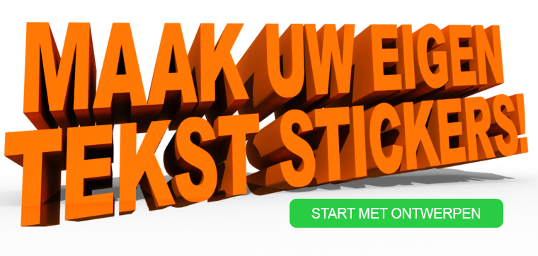 Ontwerp uw eigen tekst sticker